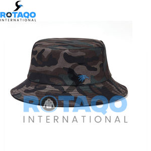 หมวกทรงถังปักลายแบบกำหนดเองหมวกผ้าฝ้ายโพลีเอสเตอร์สำหรับกลางแจ้งในฤดูร้อน - Product Image 1