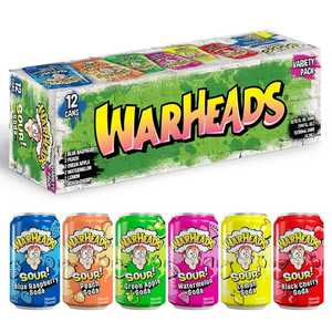 Warheads Sour Soda Variedad Pack 12oz Latas, Paquete de 12 - Product Image 1