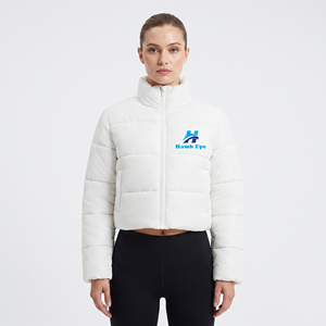 Veste d'hiver pour femme avec logo personnalisé, en duvet de canard, avec capuche, imperméable, style doudoune - Product Image 5