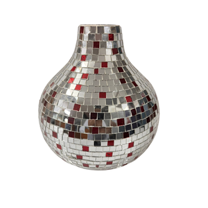 Florero decorativo de aluminio contemporáneo de lujo para el hogar y el jardín, mesa con acabado de Color plateado al por mayor - Product Image 6