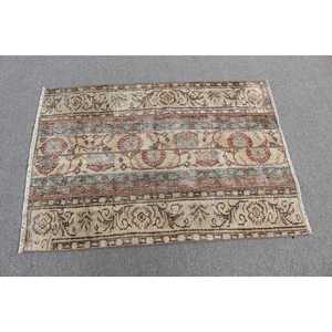 Tapis turc 3,1x4,3 pieds (94x130 cm), tapis marocain vintage marron - Product Image 2
