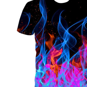 T-shirts imprimés en 3D pour hommes, nouveauté, vêtements ajustables, élégants, respirants et personnalisés, tissu tricoté à motif solide - Product Image 5