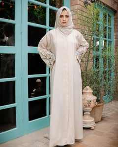 Fabricantes al por mayor de calidad superior Nida tela Dubai Abaya Cardigan mujeres musulmanas vestido de talla grande mujeres Hijab Abaya ropa - Product Image 4