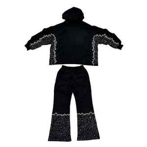 ชุดสเวตเตอร์ผ้าคอตตอนสีล้วนระบายอากาศได้ดีสวมใส่สบายเป็นมิตรกับสิ่งแวดล้อมลำลองสำหรับฤดูหนาวของผู้ชาย - Product Image 2