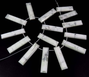 ลูกปัด briolette เหลี่ยมเพชรพลอยสีขาวธรรมชาติ7 "เส้นใย22-28มม. 15ชิ้นแท่งฮาวไลท์ตัดคริสตัลเป็นขั้นลูกปัดควอตซ์สีเหลืองอำพัน - Product Image 5