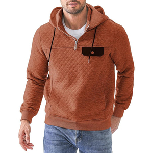 2025 sweat à capuche en gros pour hommes sweats à capuche décontracté couleur unie homme respirant Logo personnalisé et sweats à capuche design à vendre - Product Image 4
