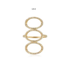 Pave Diamond Ring Solid 14K Gold Band Ring Joyería de diamantes hecha a mano Anillo unisex Regalo DE BODA Calidad superior - Product Image 1