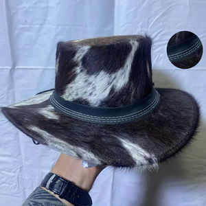 Chapeaux en cuir de vachette respirants pour hommes, meilleur matériau, faible MOQ, vente en gros, prix bas, nouveaux chapeaux en cuir de vachette élégants pour adultes - Product Image 6