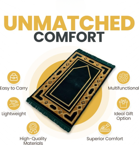 Tapis de prière musulman classique avec rembourrage doux et aspect élégant pliable et portable pour les prières quotidiennes tapis de culte - Product Image 6