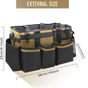 Sac de toilettage étanche pour chevaux avec compartiments et poches à fermeture éclair Léger et facile à transporter Organisateur de toilettage à vendre - Product Image 3