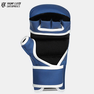 Gants d'entraînement professionnels Premium 12OZ taille personnalisée en cuir de vachette véritable pour MMA Sparring et Shooter Sports - Product Image 2