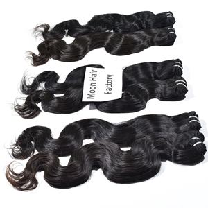 Extensions de cheveux humains de temple du sud de l'Inde, Bodywave, 100% vierges, brutes, vente en gros d'usine, aspect naturel, textures Remy, cuticules intactes, à vendre - Product Image 6