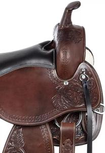 Fabrication de selles équestres pour courses de chevaux en cuir du Pakistan, selle western anglaise pour courses de chevaux - Product Image 3