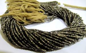 ลูกปัดเซอร์โคเนียธรรมชาติที่ไม่ผ่านการบำบัดสีเขียวเข้มเกลียว2มม. ยาว13นิ้ว - Product Image 4