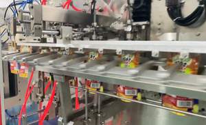 Machine à emballer automatique Doypack liquide de jus de boisson HFFS avec la paille de bec - Product Image 2