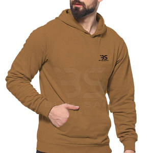 Sudadera con capucha de algodón para hombre de ajuste clásico con Capucha ajustable Sudadera con capucha de mezcla de algodón suave para hombres con diseño de ajuste relajado - Product Image 1