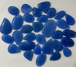 Cabujón ovalado suelto de grado AAA, piedra preciosa de ónix azul cielo, tamaño personalizado, forma de mezcla, piedra Natural para la fabricación de joyas al por mayor - Product Image 2