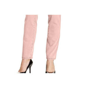 Jeans Slim da Donna Style Co con Controllo Pancia, in Denim Traspirante, Lavaggio Chiaro Rosa, Taglia 16 Petite XL, Stampa Floreale Animale, Strappi con Cristalli - Product Image 3