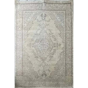 Tapis persan noué à la main, unique en son genre, 10'10 x 8'0 - Product Image 1