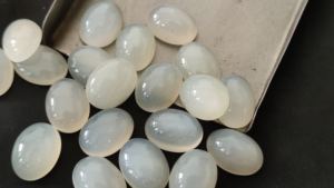 Pierre de lune blanche naturelle Cabochon 3x5mm à 15x20mm forme ovale pierre de lune en vrac Lot pour bijoux pierre de lune lisse pierre précieuse ovale - Product Image 6