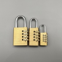 Petit cadenas à bagages anti-coupure anti-rouille 20 mm 4 chiffres cadenas à combinaison en laiton cadenas à mot de passe