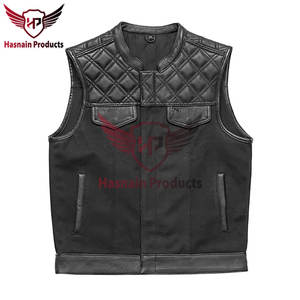 Premium Quality Spring Autumn Plus Size Thickened Cowhide <b>Waistcoat</b> <b>for</b> <b>Men</b> Lapel Black Slim Fit Genuine <b>Leather</b> Moto Vest - Product Image 4