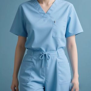 Conjuntos de uniformes médicos, ropa de Cirugía de enfermera, ropa de personal de clínica de Hospital, 100% de algodón para hombres y mujeres - Product Image 4