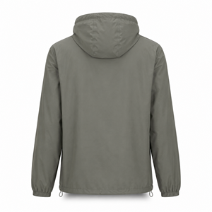 Veste coupe-vent à capuche pour homme personnalisée, légère, en polyester, résistante à l'eau, décontractée, entièrement zippée, fournisseur en gros OEM ODM UE - Product Image 2