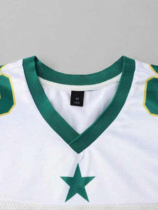 Maillot de football vintage américain en maille tricotée oversize à col en V, coupe courte et carrée, unisexe, pour le football 7 contre 7, personnalisable avec nom d'équipe, vente en gros 2026 - Product Image 6