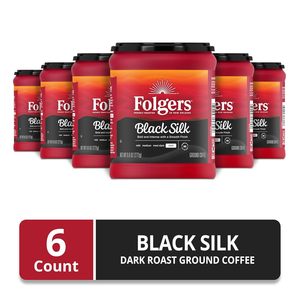 Café Folgers Black Silk Dark Roast, 9,6 onces (lot de 6) - Product Image 6