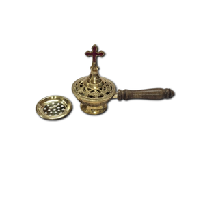 Quemador de incienso y Bakhoor de latón de alta calidad con soporte de diseño de rama dorada - Product Image 2