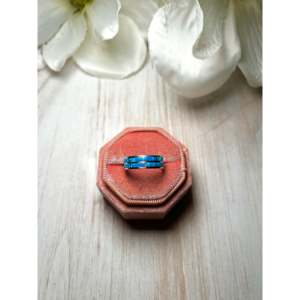 Navajo Handmade Opal & Sterling <b>Silver</b> <b>Ring</b> Marquise-Shaped Gemstone Vermeil Rhodium Gold Plating Everyday Wear Statement Style - Product Image 1