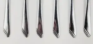 Mirror Polished Silver Fork <b>Flatware</b> Set in Stainless Steel with Elegant Design Perfect for Kitchenware Tabletop and Dining Use - Product Image 2