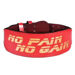 Ceinture de musculation en cuir de vache, ceinture de sécurité pour la musculation, boucle à levier, épaisse, large, pour la musculation, confort accru, soutien - Product Image 1