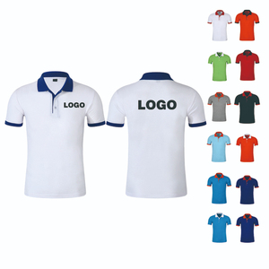 เสื้อโปโลผ้าฝ้ายถักลายสำหรับผู้ชายเสื้อโปโลผ้าคอตตอนลายกีฬากอล์ฟระบายอากาศออกแบบโลโก้ได้ตามต้องการ - Product Image 1