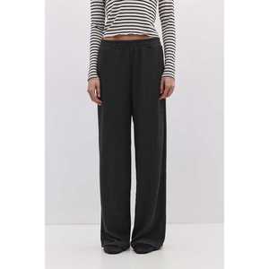 Pantalon décontracté texturé pour femme, respirant, tissé, taille haute, imprimé, fermeture élastique, jambe large, XS, imprimé coloré d'été - Product Image 3