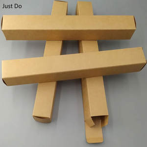 Cajas de papel Kraft largas para embalaje Caja Kraft en blanco para tubos Embalaje 5*5*22cm Cajas de precio al por mayor - Product Image 2