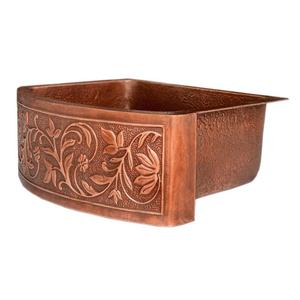 Fregadero Undermount con diseño de hojas talladas a mano, perfecto para cocina, grandes Undermounted fregaderos modernos, fregadero de cocina y baño, bañera - Product Image 1