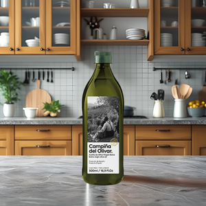 Huile d'olive pure "Campiña Del Olivar" pour la cuisson et la friture Bertoli 1L PET Produit à base de plantes - Product Image 2