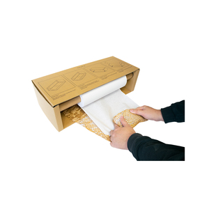 Papel de envoltura de panal ecológico con dispensador de cartón, Rollo Biodegradable totalmente reciclable para embalaje en movimiento - Product Image 2