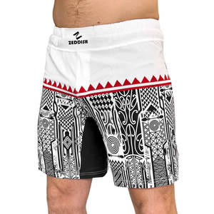 Shorts MMA professionnels les plus vendus, design personnalisé, taille élastique, tenue de combat décontractée, motif uni - Product Image 3