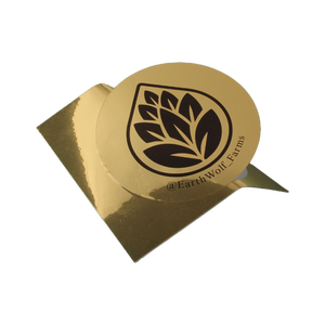 Feuilles d'autocollants en vinyle doré imperméables personnalisées pour l'emballage des aliments boîtes à cosmétiques et enveloppes cadeaux - Product Image 2