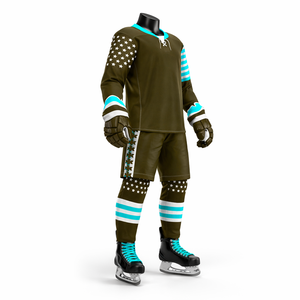 Nuevo Uniforme de Hockey sobre Hielo Personalizado Unisex, Ecológico, Resistente al Viento, 100% Poliéster, Diseño Único, Ropa Deportiva Superior - Product Image 4