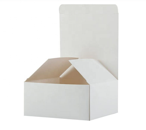 Th CB-377กล่องเค้กแบบเรียบง่ายทันสมัยกล่องกระดาษคัพเค้กแบบพับได้สีขาวงานตามสั่ง - Product Image 6