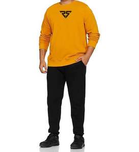 Sweat-shirt avec logo personnalisé de haute qualité pour hommes, couleur tournesol, design uni pour l'hiver, capuche imprimée en relief à la mode - Product Image 2
