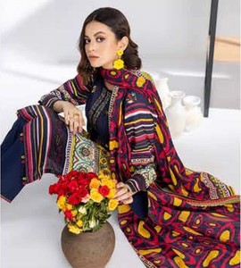 Diseñador indio paquistaní colección de verano de manga completa bordado Salwar Kameez traje cuello bordado impreso Casual fiesta - Product Image 5