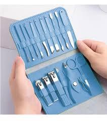 Usine de gros 12 pièces 16 pièces coupe-ongles Kit de coupe soins des ongles ensemble de manucure - Product Image 3