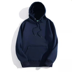 Sudaderas con capucha Sudadera con capucha de peso pesado personalizado Hip Hop Color sólido Sudaderas con capucha de moda de gran tamaño Ajuste suelto Diseño liso Premium - Product Image 2