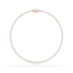 12.00 Carat E-F/VVS Moissanite Collier de tennis en diamant rond 16.00 pouces fabriqué en platine pour les femmes - Product Image 2