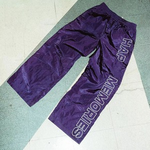 Custom Nylon Baggy Track Stripe Pantalones Hombres Oversized Windbreaker Sweatpants - Product Image 5